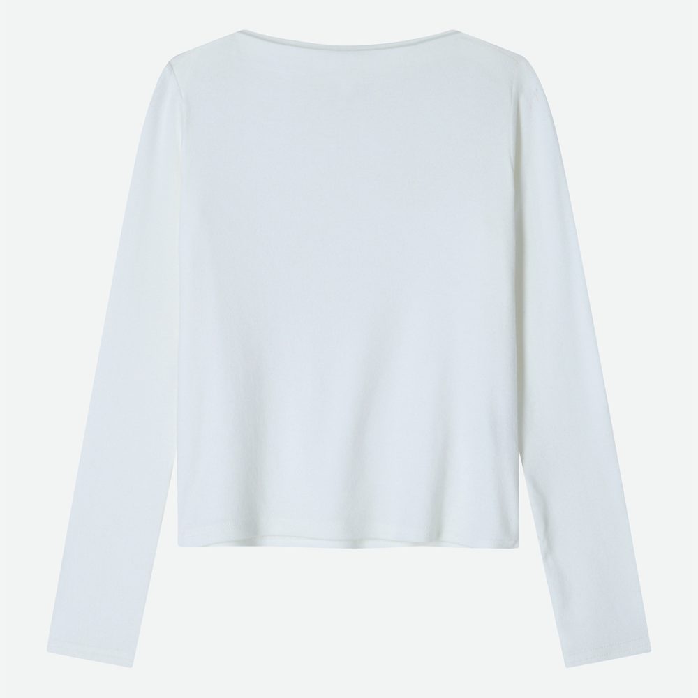 Silky Boat Neck T-shirt