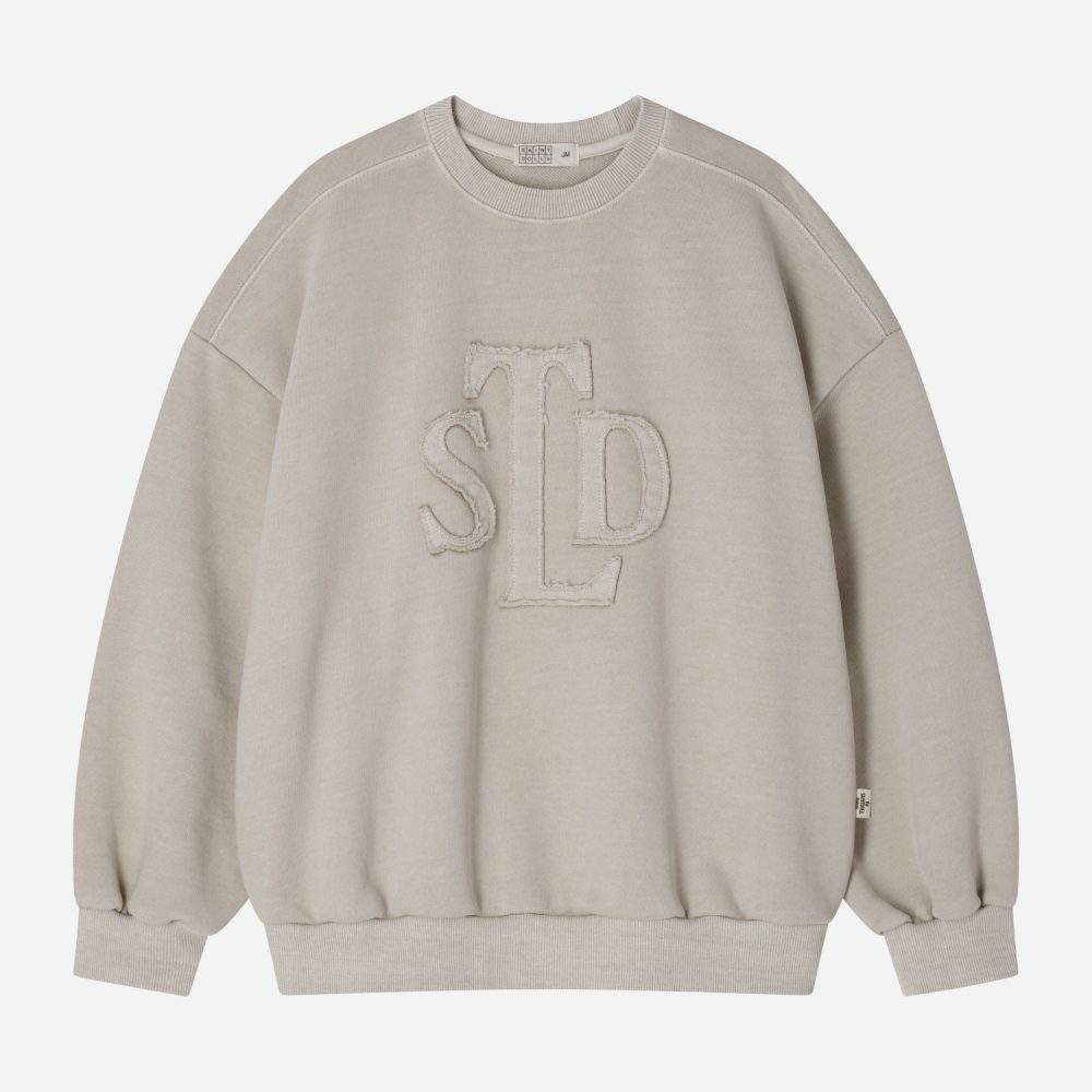Embroidery Pigment Sweatshirt